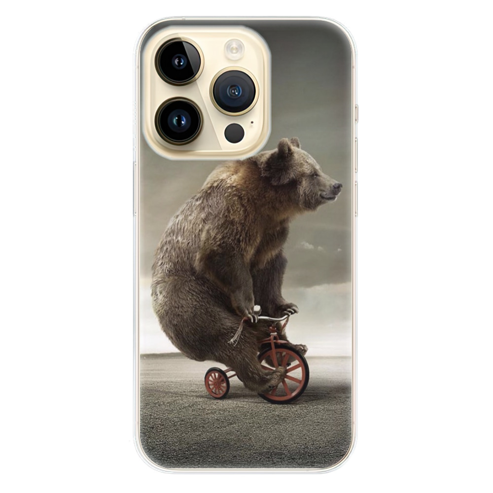 Odolné silikonové pouzdro iSaprio - Bear 01 - Apple iPhone 14 Pro (Odolný silikonový kryt, obal, pouzdro iSaprio - Bear 01 na mobilní telefon Apple iPhone 14 Pro)