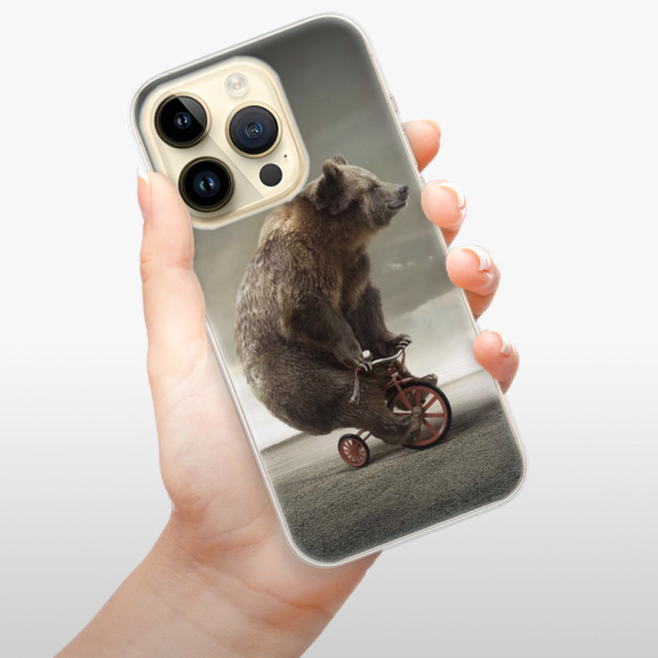 Silikonové pouzdro iSaprio - Apple iPhone 14 Pro - Bear 01