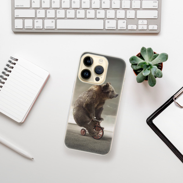 Silikonové pouzdro iSaprio - Apple iPhone 14 Pro - Bear 01