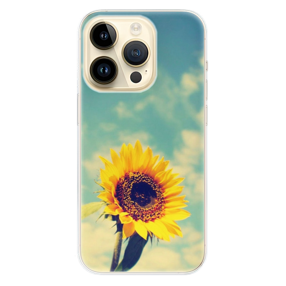 Odolné silikonové pouzdro iSaprio - Sunflower 01 - iPhone 14 Pro