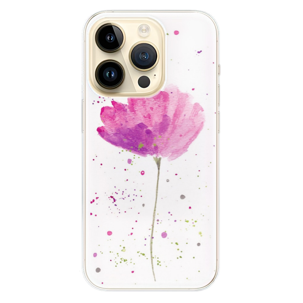 Odolné silikonové pouzdro iSaprio - Poppies - iPhone 14 Pro