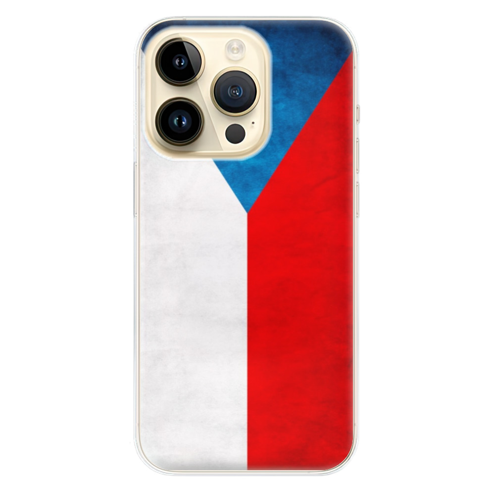 Odolné silikonové pouzdro iSaprio - Czech Flag - iPhone 14 Pro