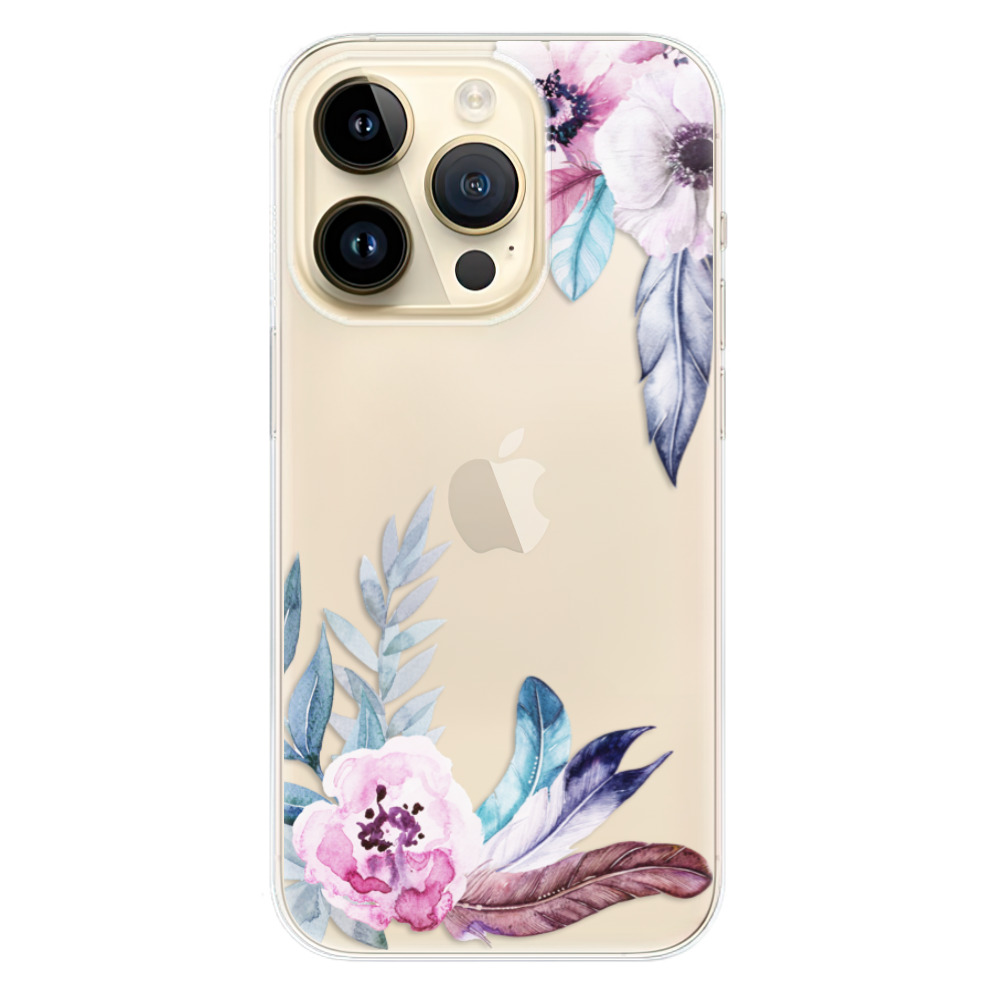 Odolné silikonové pouzdro iSaprio - Flower Pattern 04 - iPhone 14 Pro