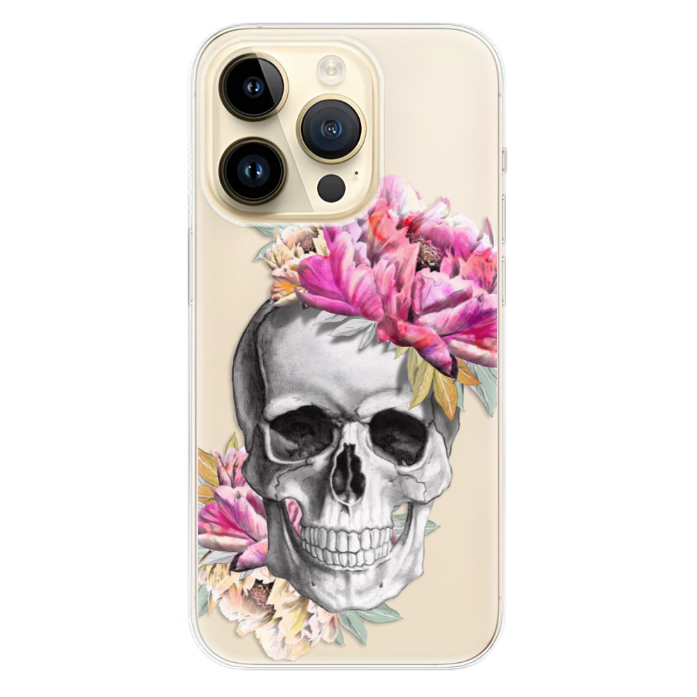 Odolné silikonové pouzdro iSaprio - Pretty Skull - iPhone 14 Pro
