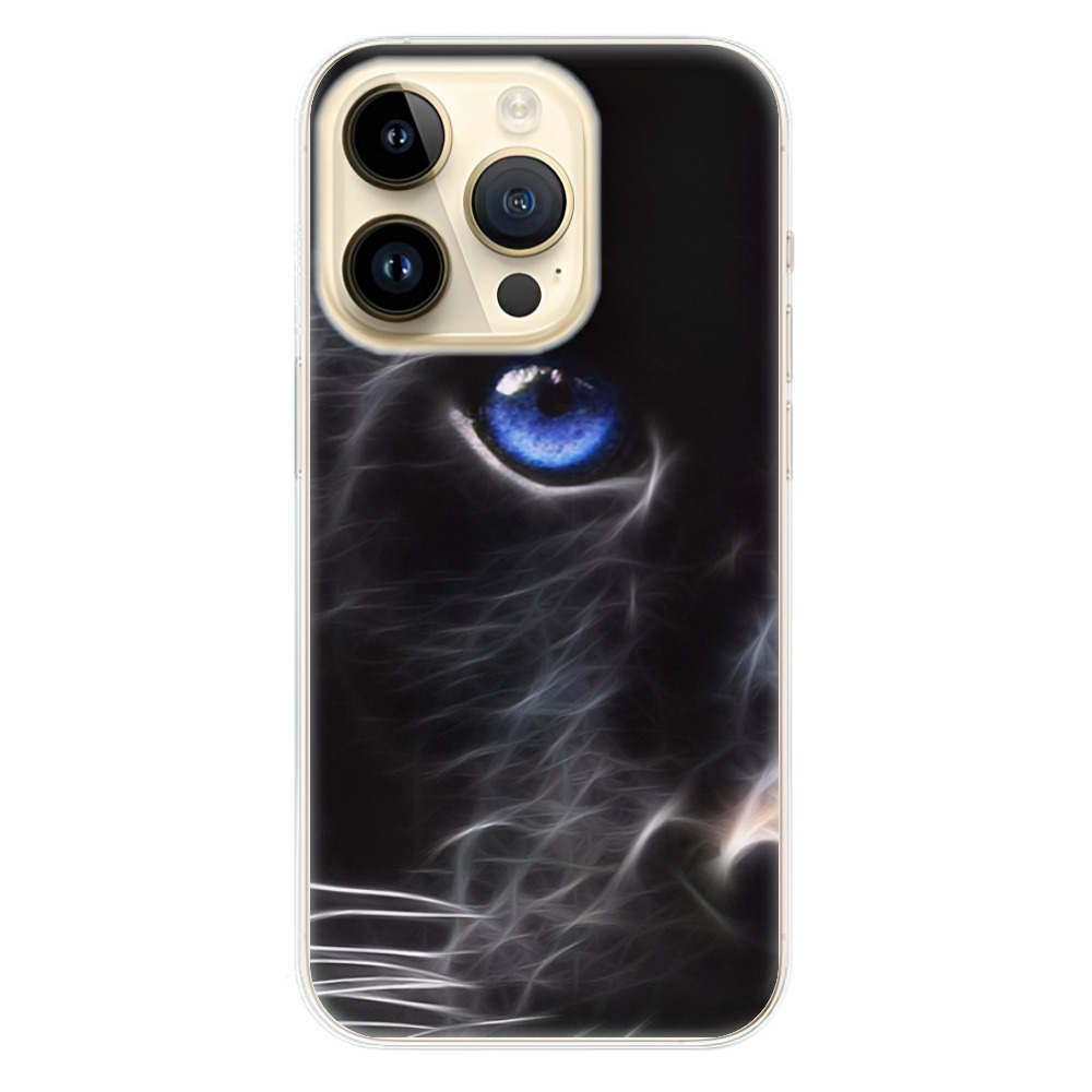 Odolné silikonové pouzdro iSaprio - Black Puma - Apple iPhone 14 Pro (Odolný silikonový kryt, obal, pouzdro iSaprio - Black Puma na mobilní telefon Apple iPhone 14 Pro)