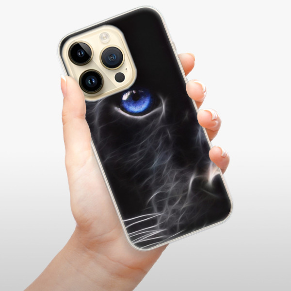 Silikonové pouzdro iSaprio - Apple iPhone 14 Pro - Black Puma