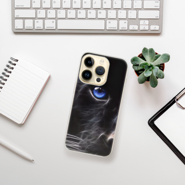 Silikonové pouzdro iSaprio - Apple iPhone 14 Pro - Black Puma