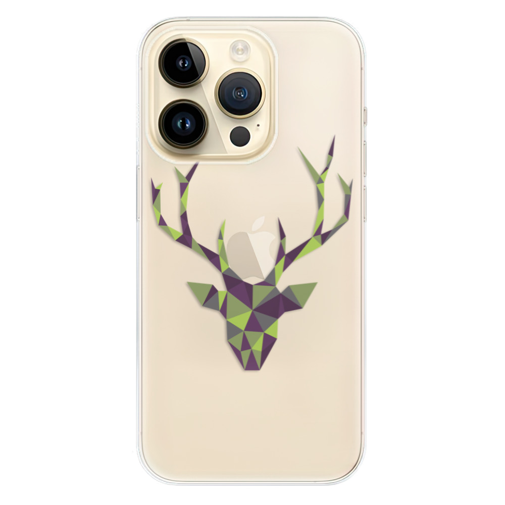 Odolné silikonové pouzdro iSaprio - Deer Green - iPhone 14 Pro