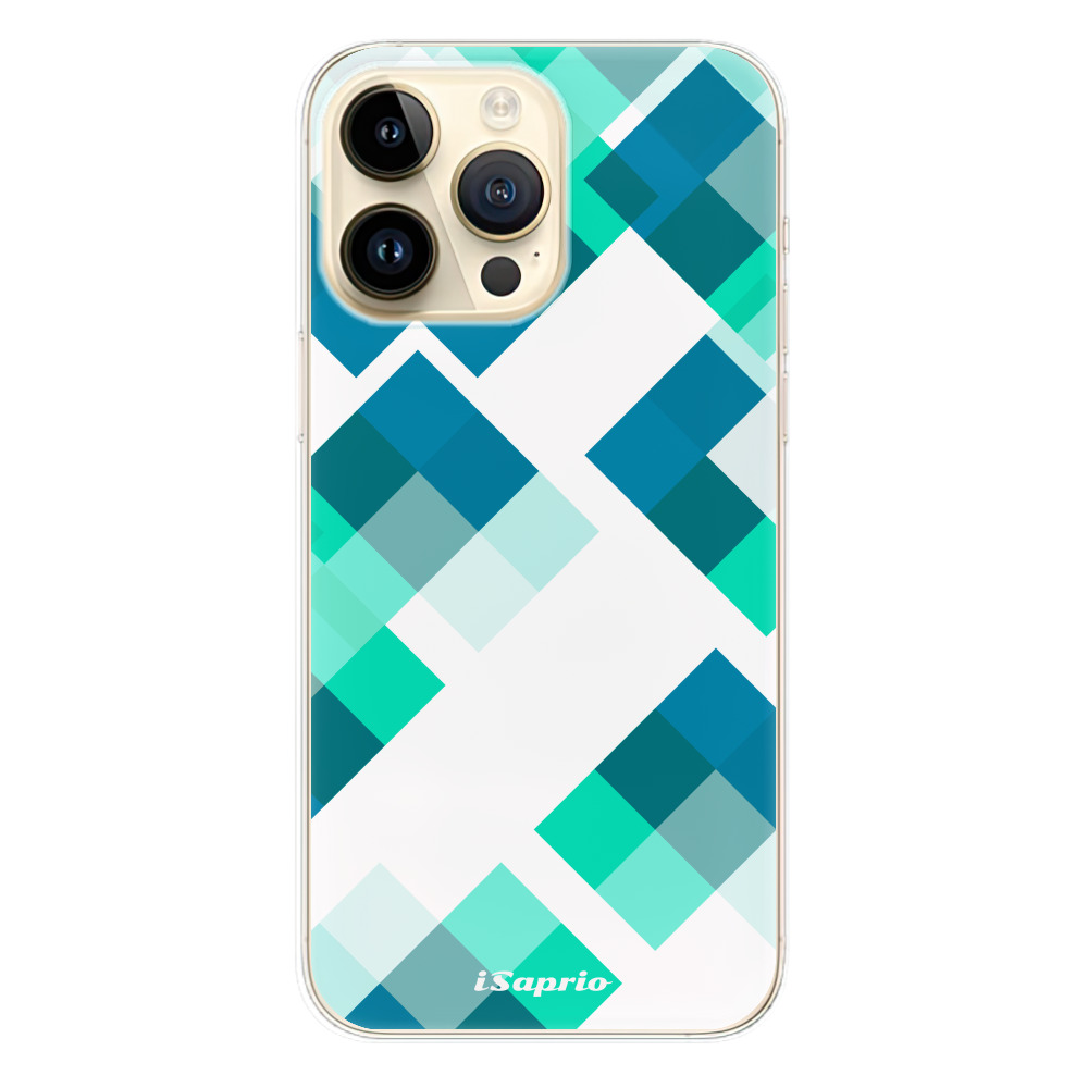 Odolné silikonové pouzdro iSaprio - Abstract Squares 11 - iPhone 14 Pro Max