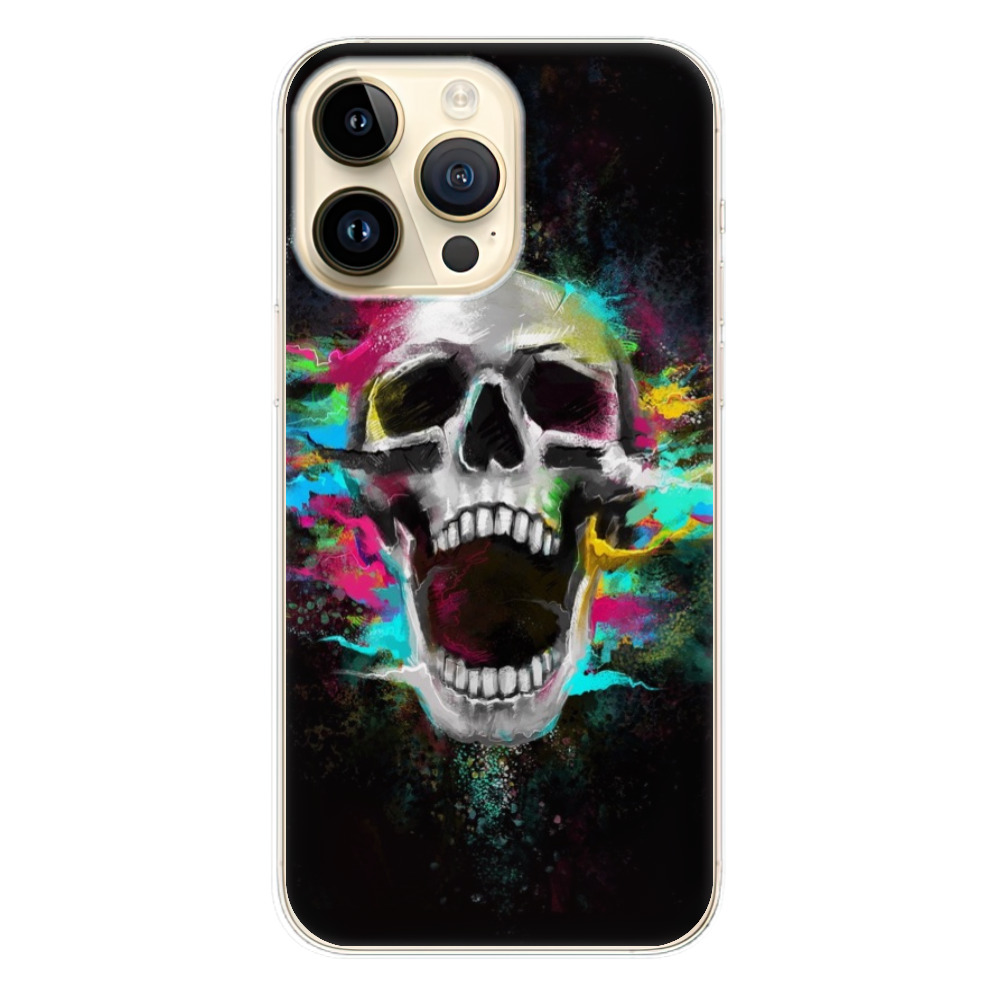 Odolné silikonové pouzdro iSaprio - Skull in Colors - iPhone 14 Pro Max