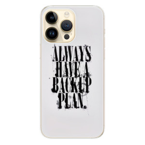 Odolné silikonové pouzdro iSaprio - Backup Plan - Apple iPhone 14 Pro Max