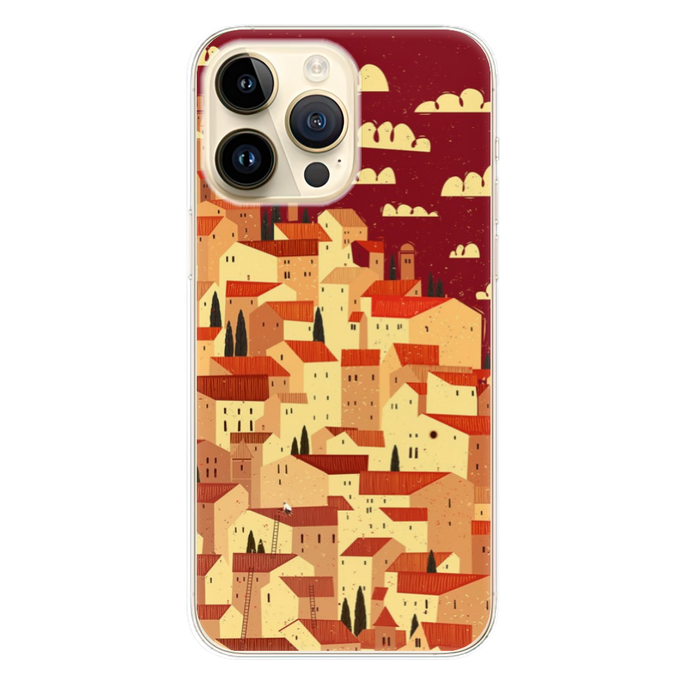 Odolné silikonové pouzdro iSaprio - Mountain City - iPhone 14 Pro Max