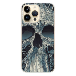 Odolné silikonové pouzdro iSaprio - Abstract Skull - Apple iPhone 14 Pro Max