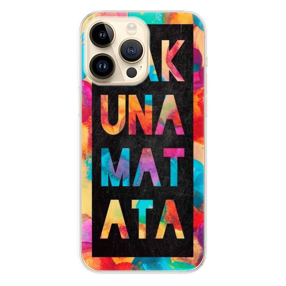 Odolné silikonové pouzdro iSaprio - Hakuna Matata 01 - iPhone 14 Pro Max