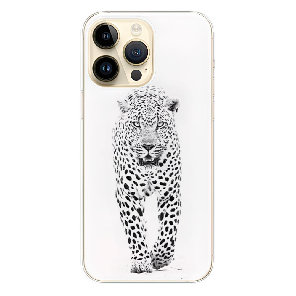 Odolné silikonové pouzdro iSaprio - White Jaguar - iPhone 14 Pro Max