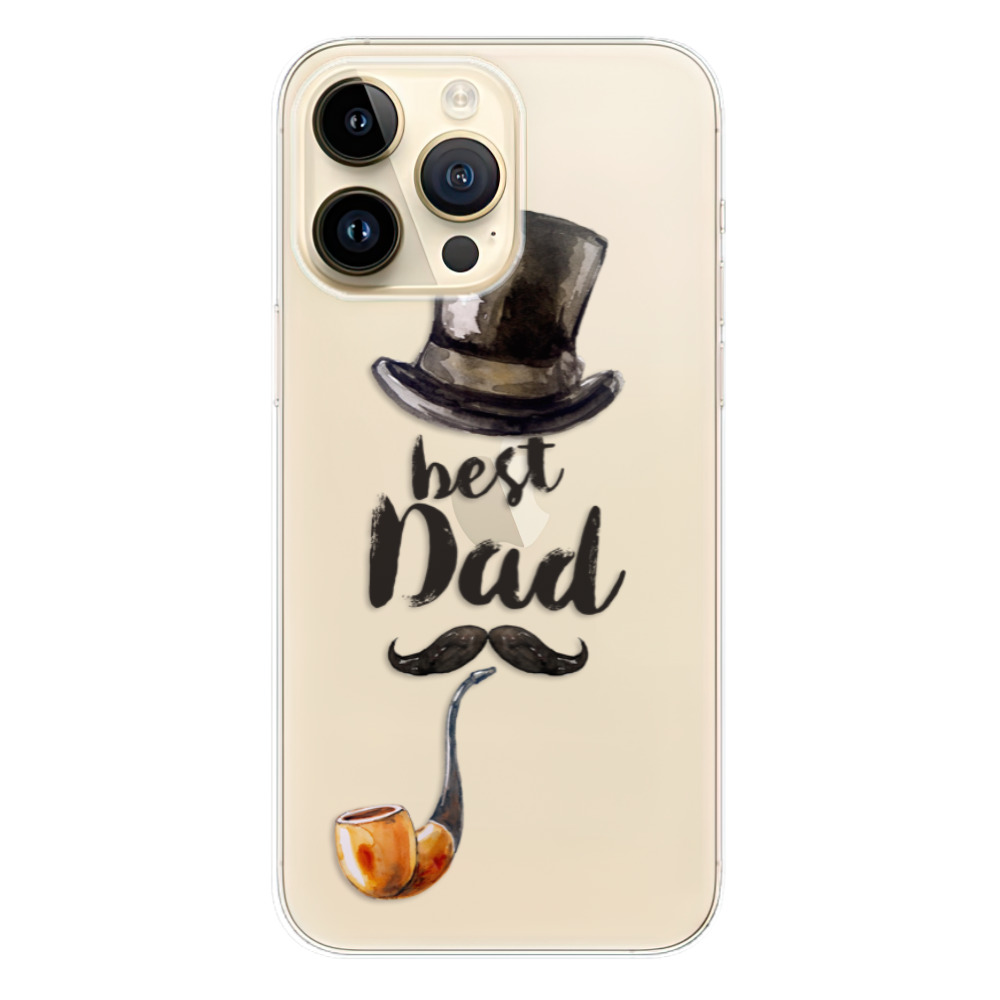 Odolné silikonové pouzdro iSaprio - Best Dad - iPhone 14 Pro Max