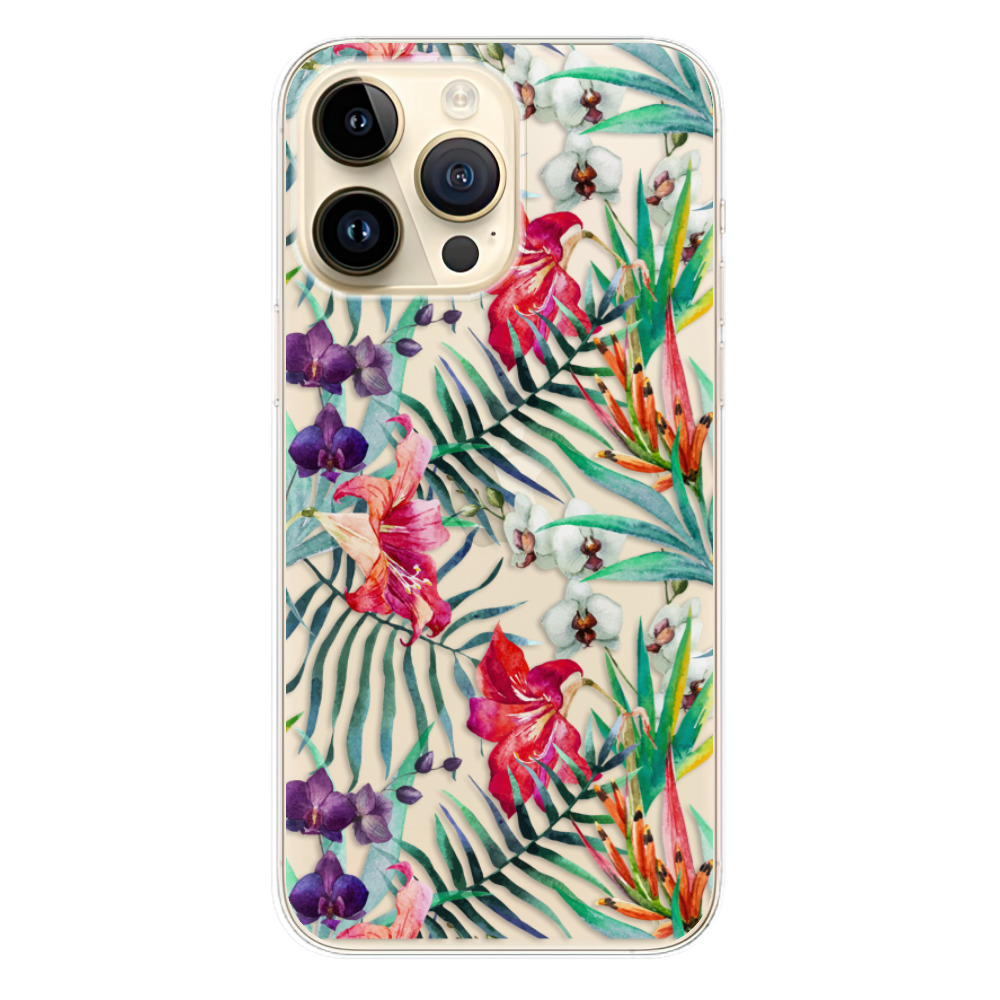 Odolné silikonové pouzdro iSaprio - Flower Pattern 03 - iPhone 14 Pro Max