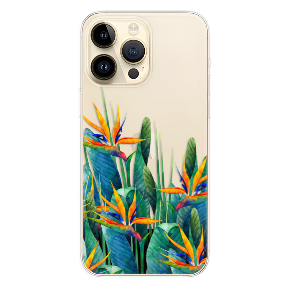 Odolné silikonové pouzdro iSaprio - Exotic Flowers - iPhone 14 Pro Max
