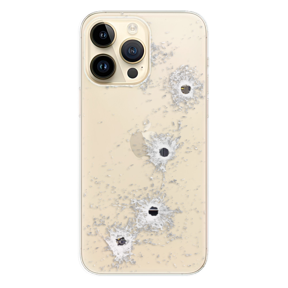 Odolné silikonové pouzdro iSaprio - Gunshots - iPhone 14 Pro Max