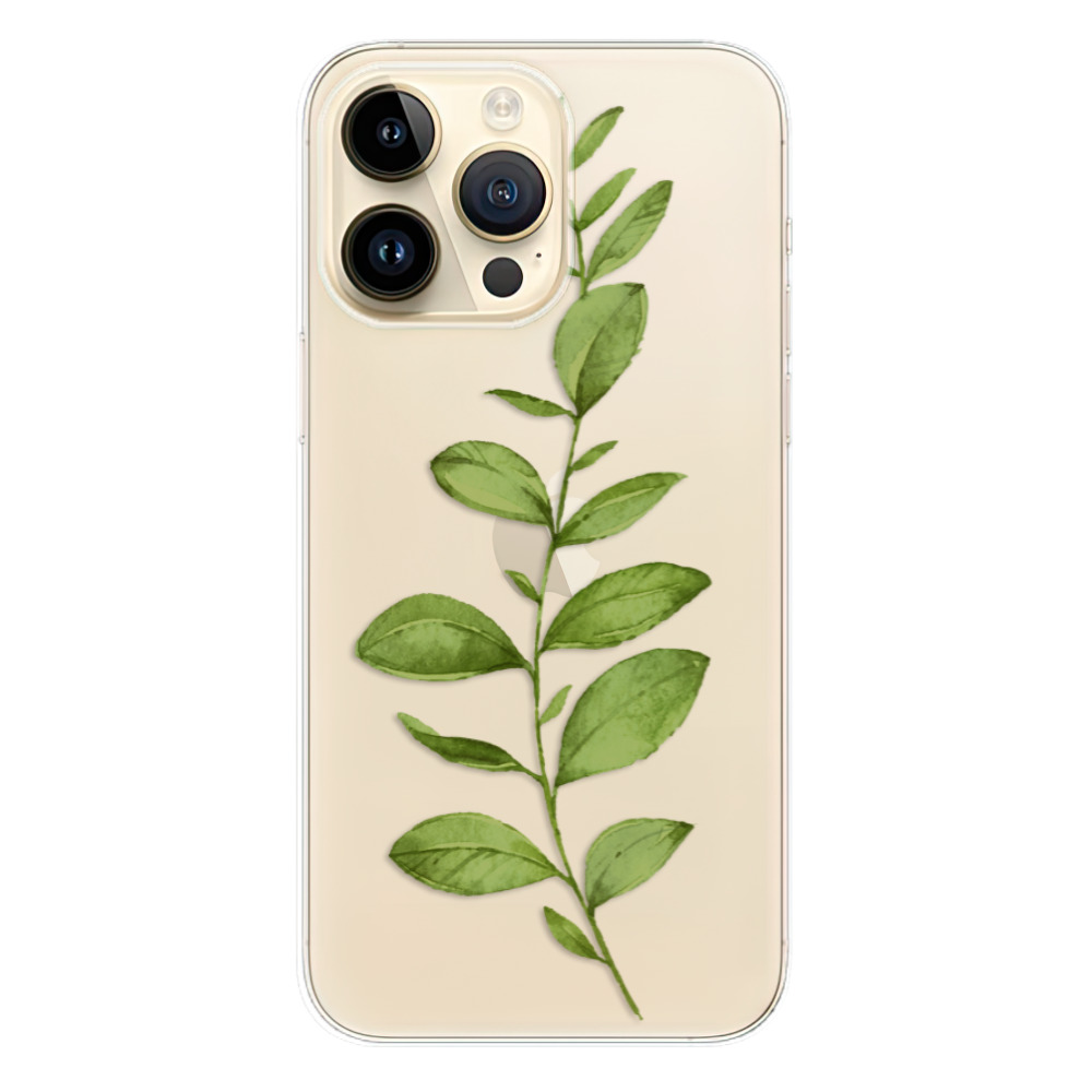 Odolné silikonové pouzdro iSaprio - Green Plant 01 - iPhone 14 Pro Max