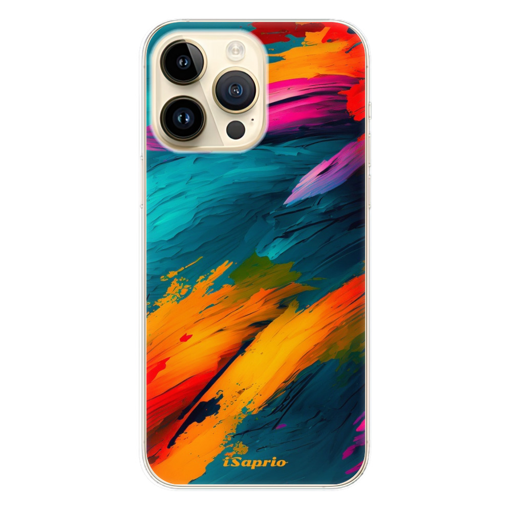 Odolné silikonové pouzdro iSaprio - Blue Paint - iPhone 14 Pro Max