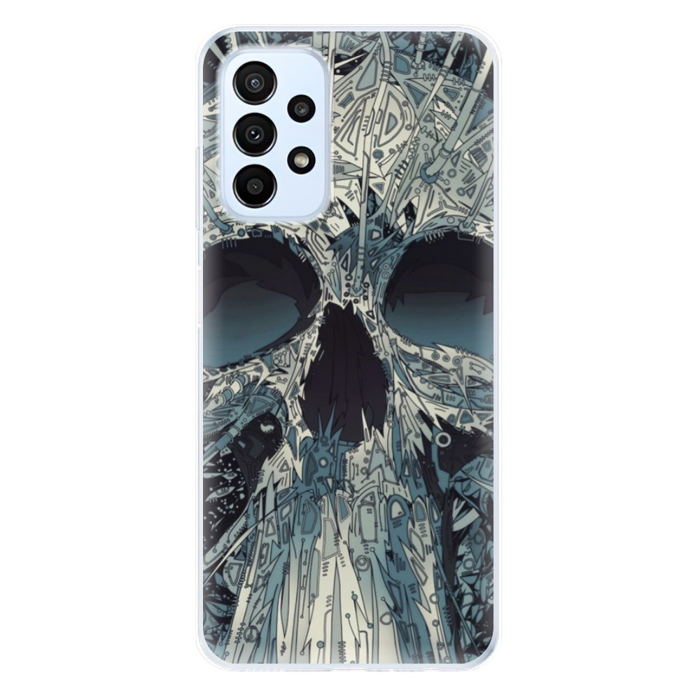 Odolné silikonové pouzdro iSaprio - Abstract Skull - Samsung Galaxy A23 / A23 5G