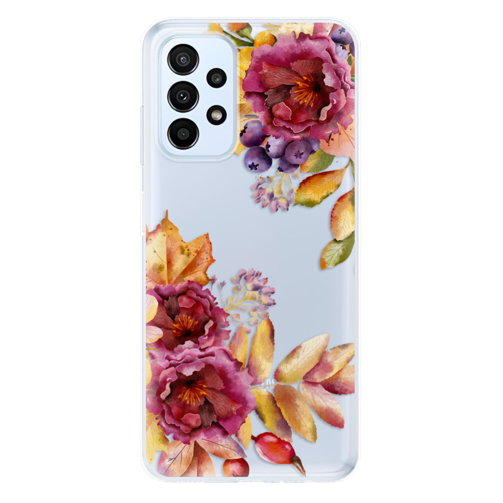 Odolné silikonové pouzdro iSaprio - Fall Flowers - Samsung Galaxy A23 / A23 5G