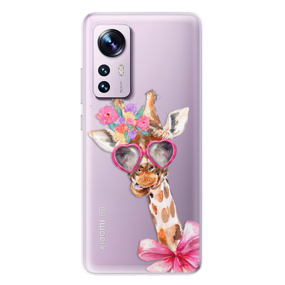 Odolné silikonové pouzdro iSaprio - Lady Giraffe - Xiaomi 12 / 12X
