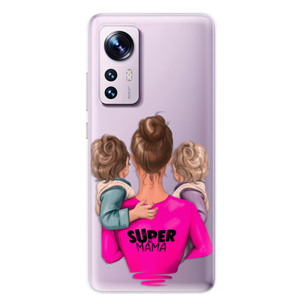 Odolné silikonové pouzdro iSaprio - Super Mama - Two Boys - Xiaomi 12 / 12X