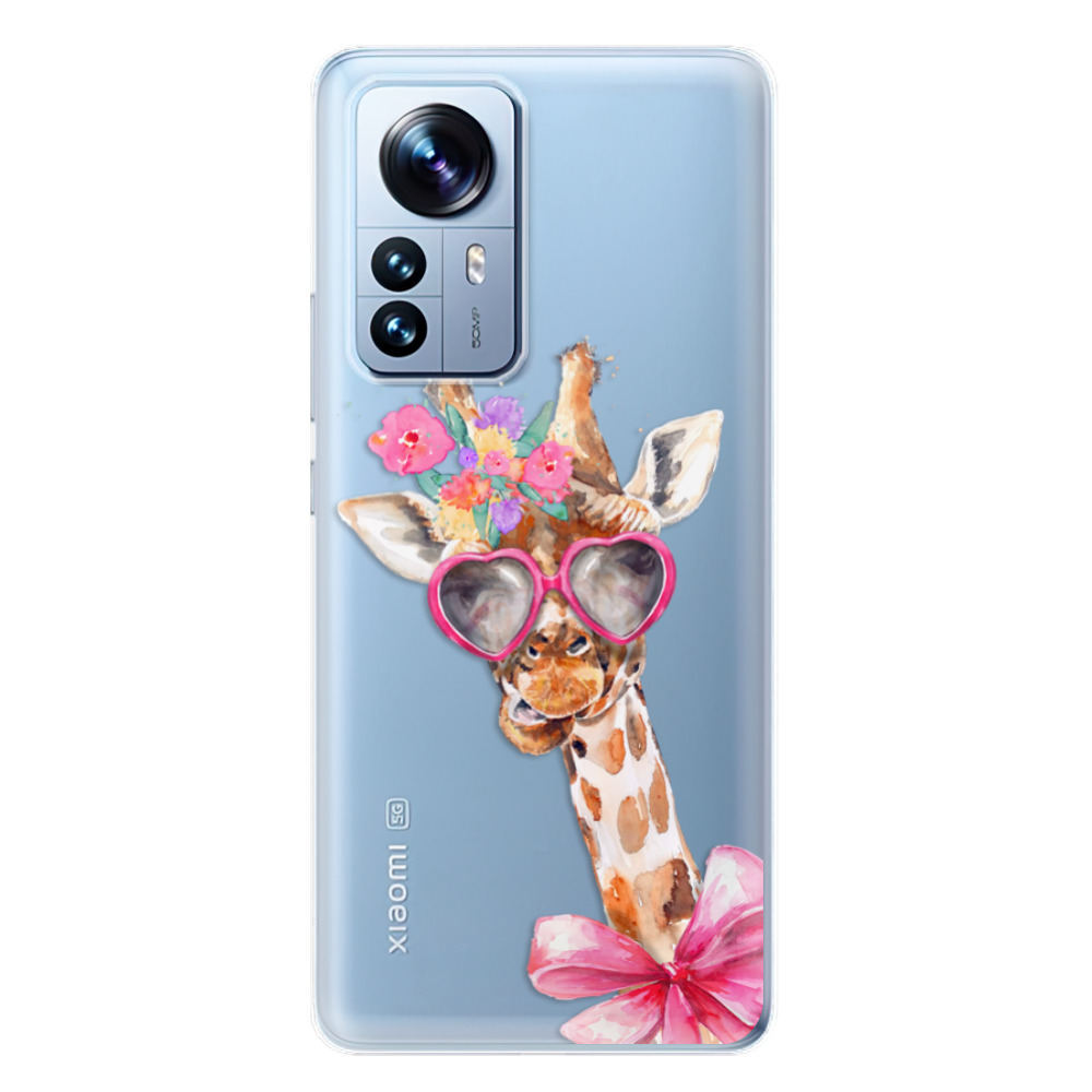 Odolné silikonové pouzdro iSaprio - Lady Giraffe - Xiaomi 12 Pro