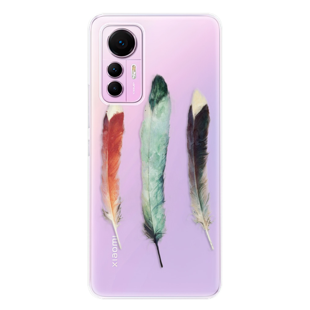 Odolné silikonové pouzdro iSaprio - Three Feathers - Xiaomi 12 Lite