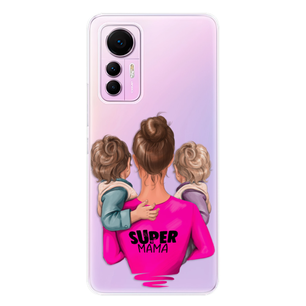Odolné silikonové pouzdro iSaprio - Super Mama - Two Boys - Xiaomi 12 Lite