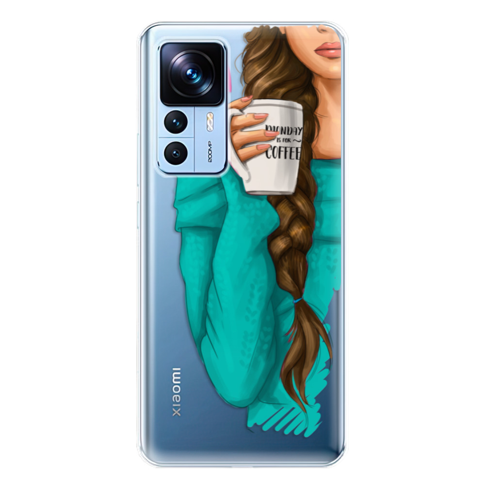 Odolné silikonové pouzdro iSaprio - My Coffe and Brunette Girl - Xiaomi 12T / 12T Pro