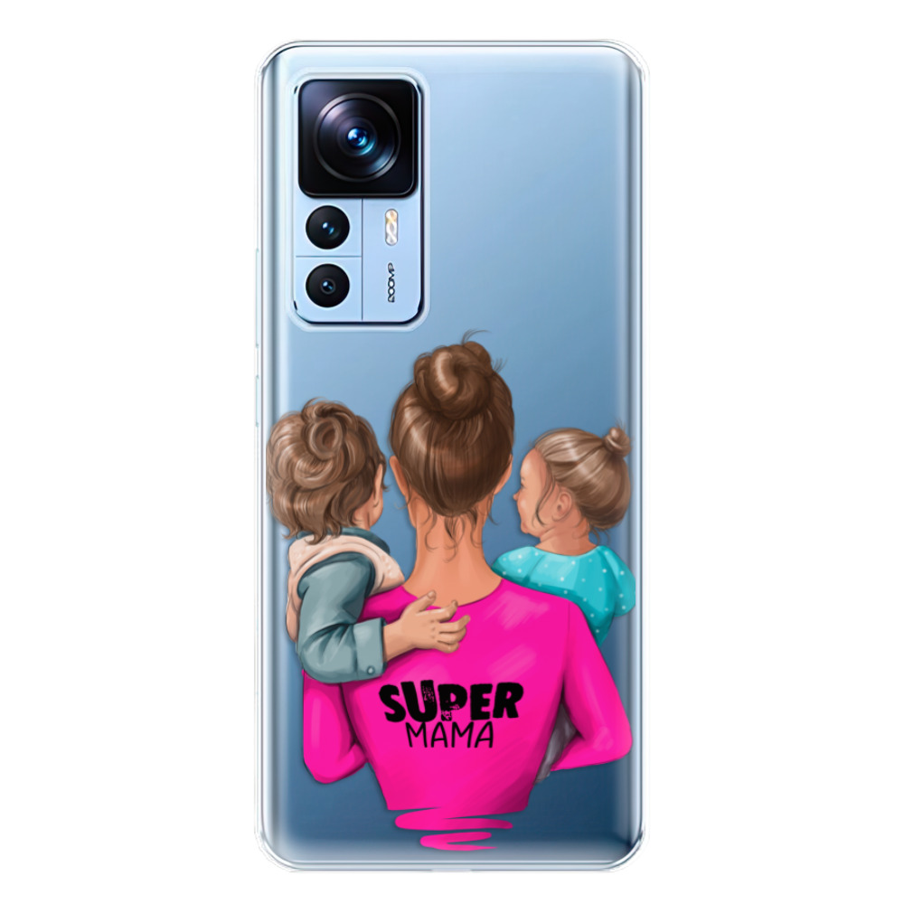 Odolné silikonové pouzdro iSaprio - Super Mama - Boy and Girl - Xiaomi 12T / 12T Pro
