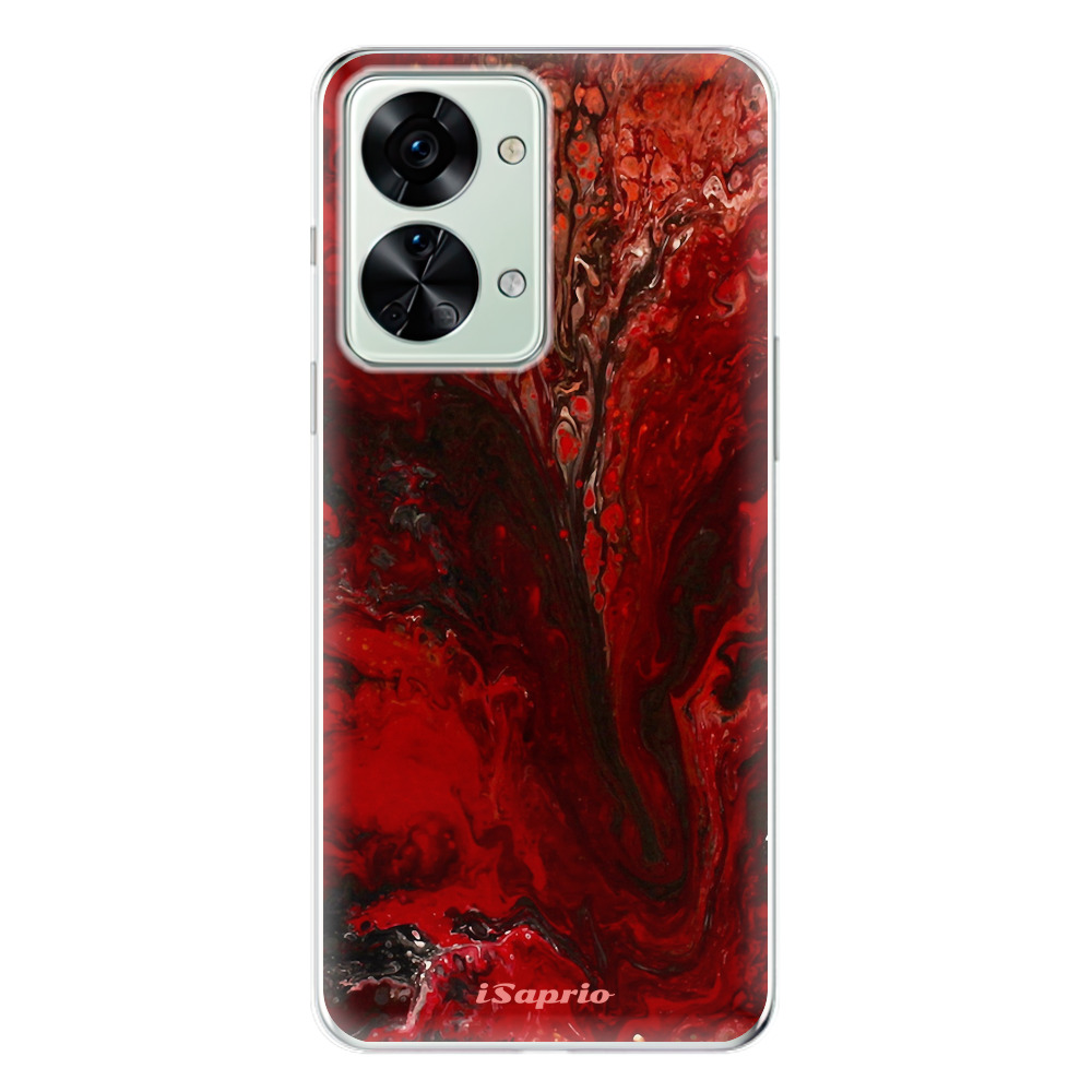 Odolné silikonové pouzdro iSaprio - RedMarble 17 - OnePlus Nord 2T 5G