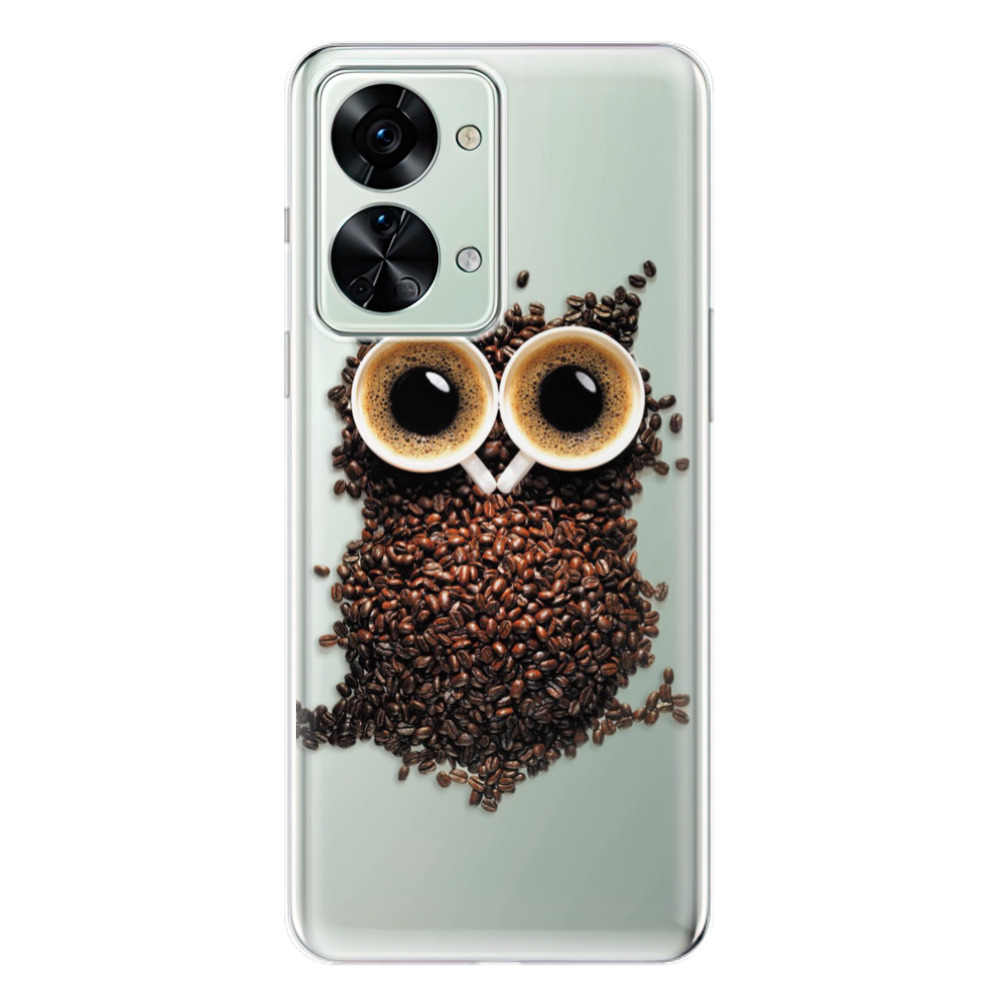 Odolné silikonové pouzdro iSaprio - Owl And Coffee - OnePlus Nord 2T 5G