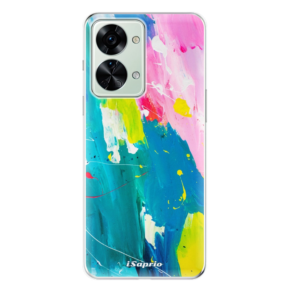 Odolné silikonové pouzdro iSaprio - Abstract Paint 04 - OnePlus Nord 2T 5G