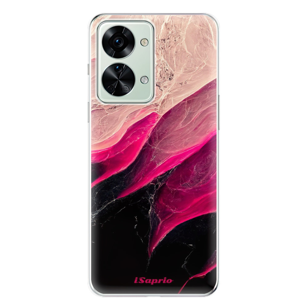 Odolné silikonové pouzdro iSaprio - Black and Pink - OnePlus Nord 2T 5G
