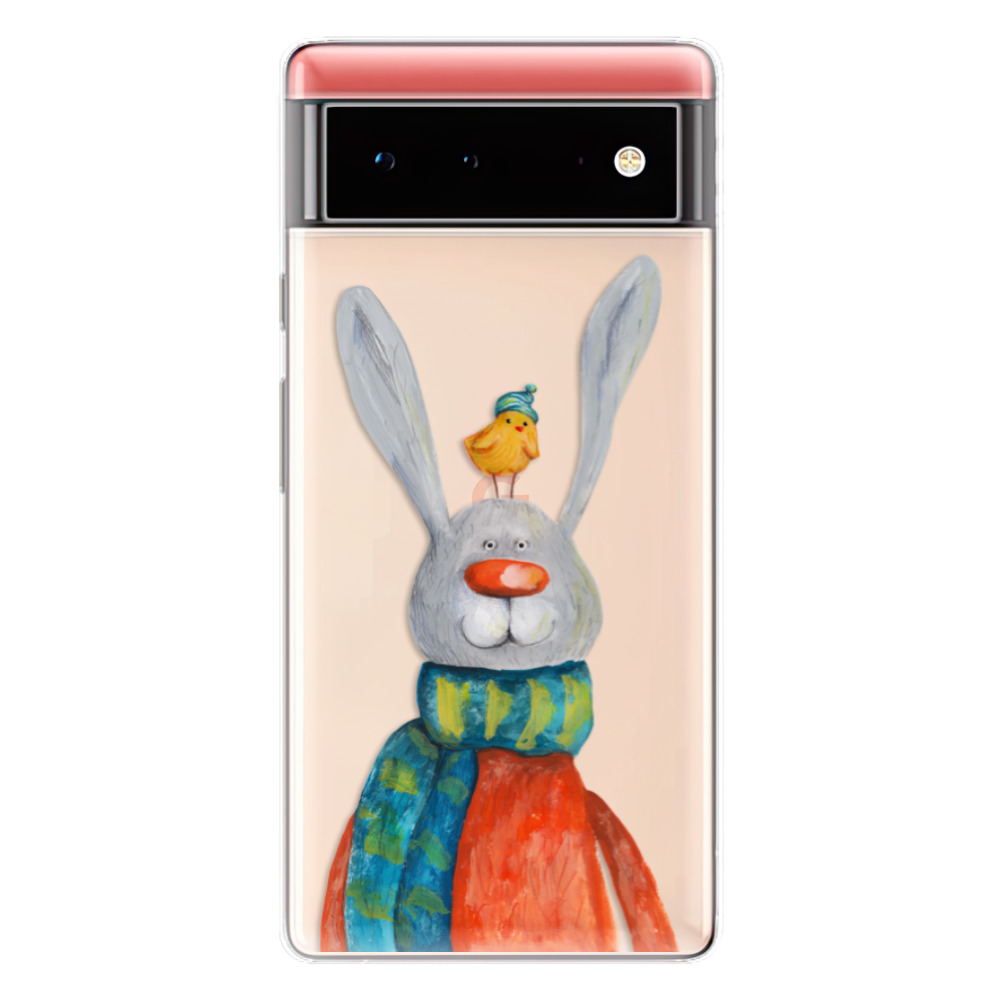 Odolné silikonové pouzdro iSaprio - Rabbit And Bird - Google Pixel 6 5G