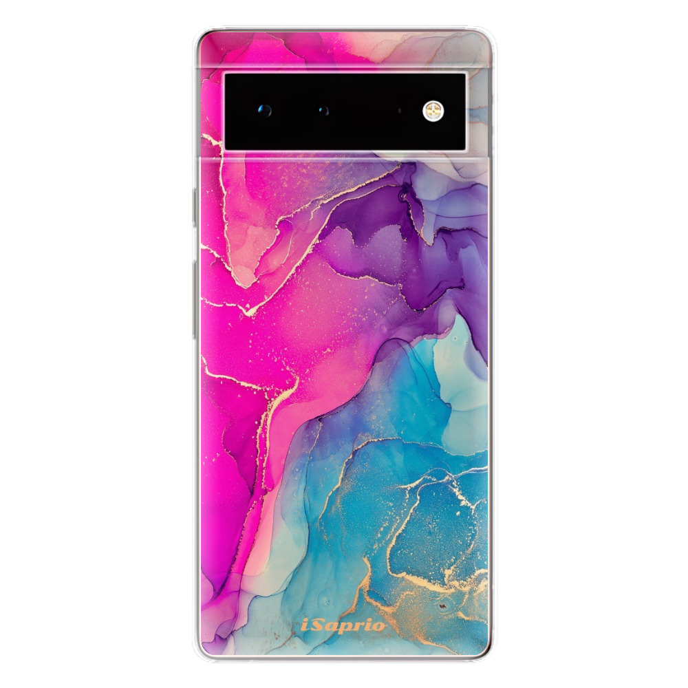 Odolné silikonové pouzdro iSaprio - Purple Ink - Google Pixel 6 5G