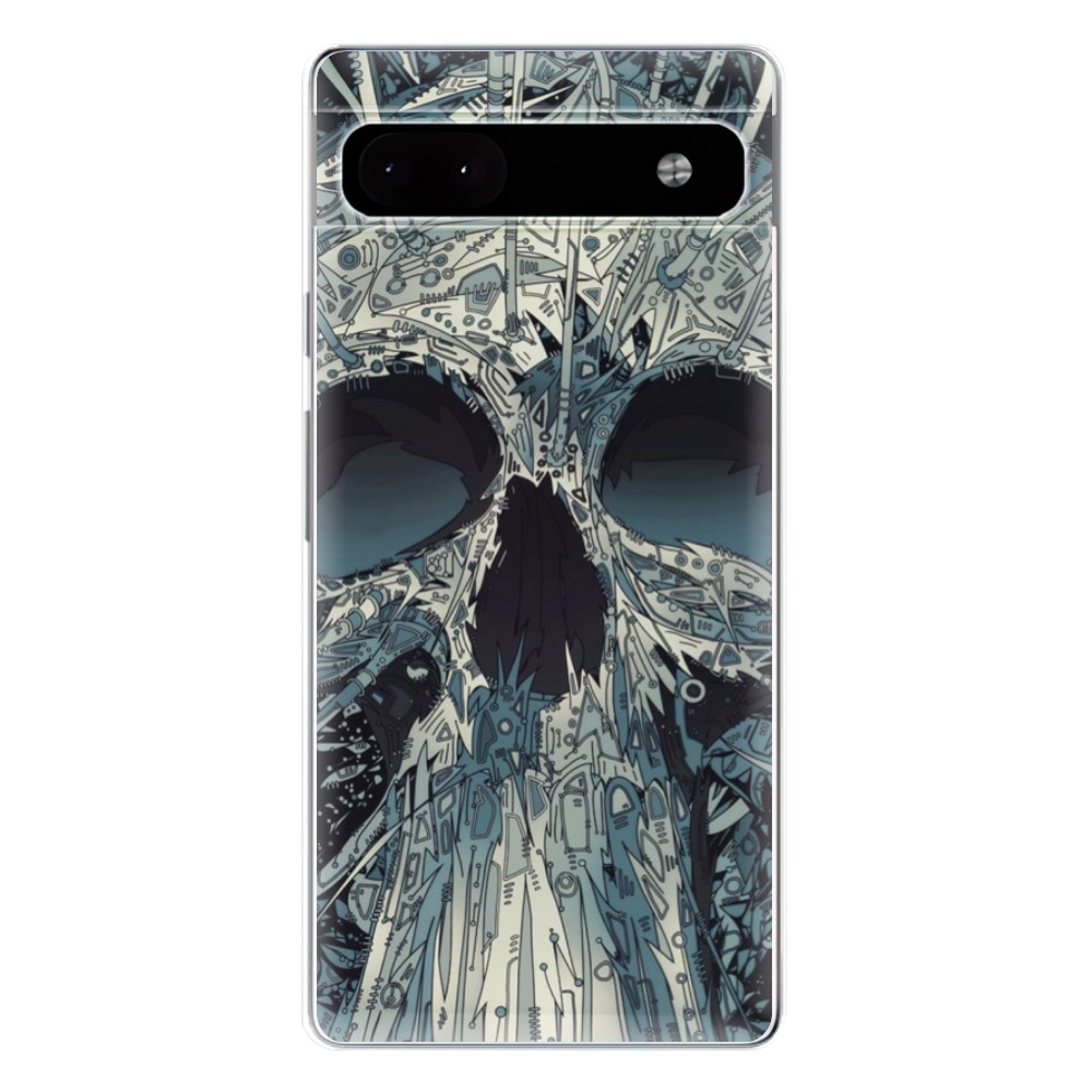 Odolné silikonové pouzdro iSaprio - Abstract Skull - Google Pixel 6a 5G