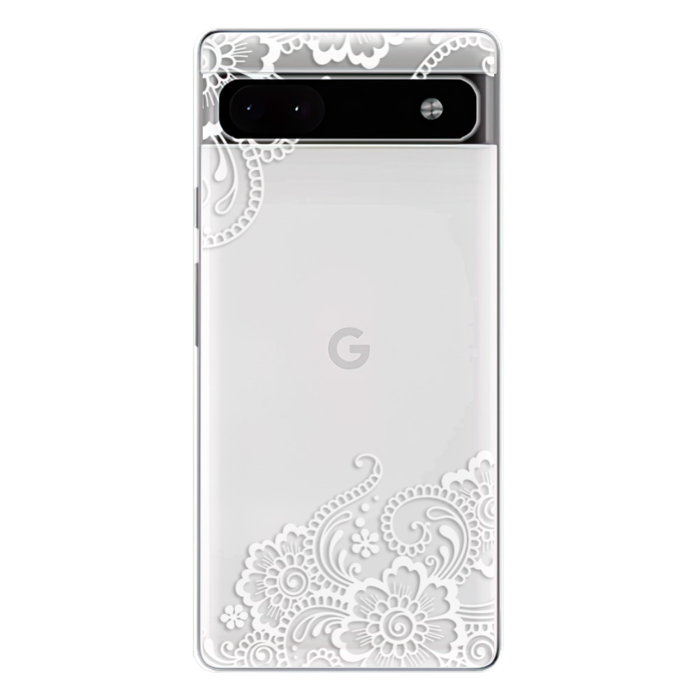 Odolné silikonové pouzdro iSaprio - White Lace 02 - Google Pixel 6a 5G
