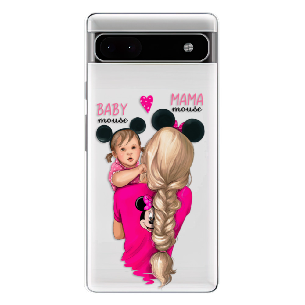 Odolné silikonové pouzdro iSaprio - Mama Mouse Blond and Girl - Google Pixel 6a 5G