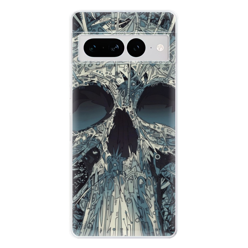 Odolné silikonové pouzdro iSaprio - Abstract Skull - Google Pixel 7 Pro 5G