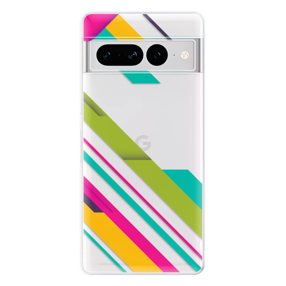 Odolné silikonové pouzdro iSaprio - Color Stripes 03 - Google Pixel 7 Pro 5G