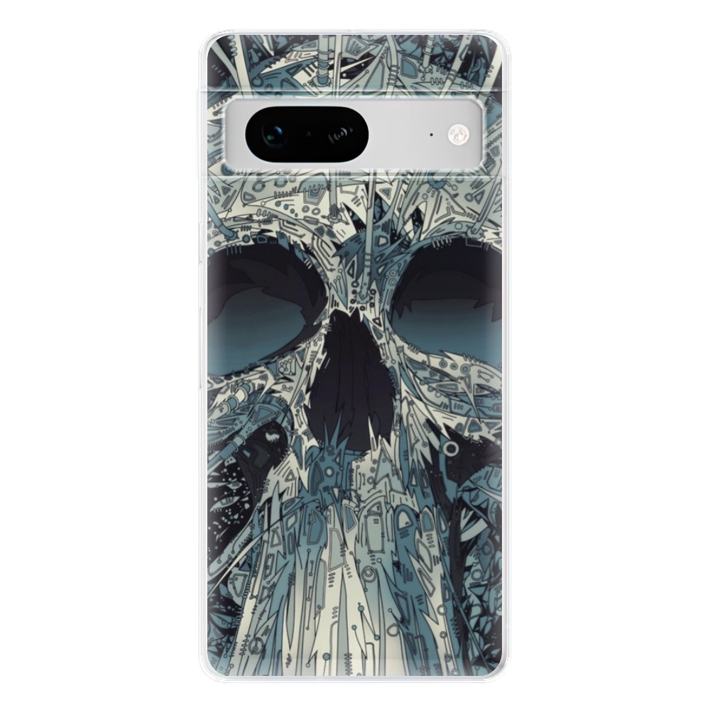 Odolné silikonové pouzdro iSaprio - Abstract Skull - Google Pixel 7 5G