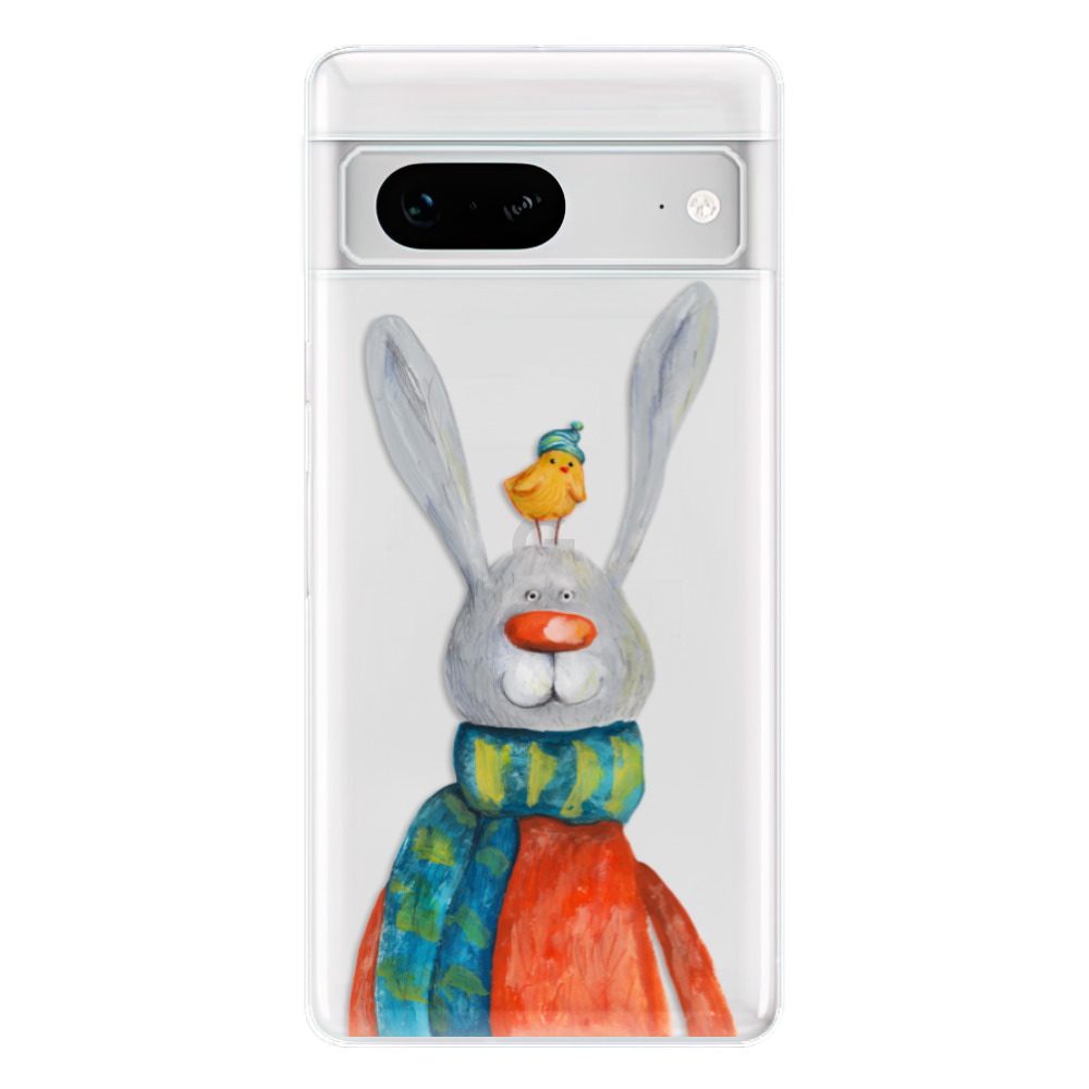 Odolné silikonové pouzdro iSaprio - Rabbit And Bird - Google Pixel 7 5G