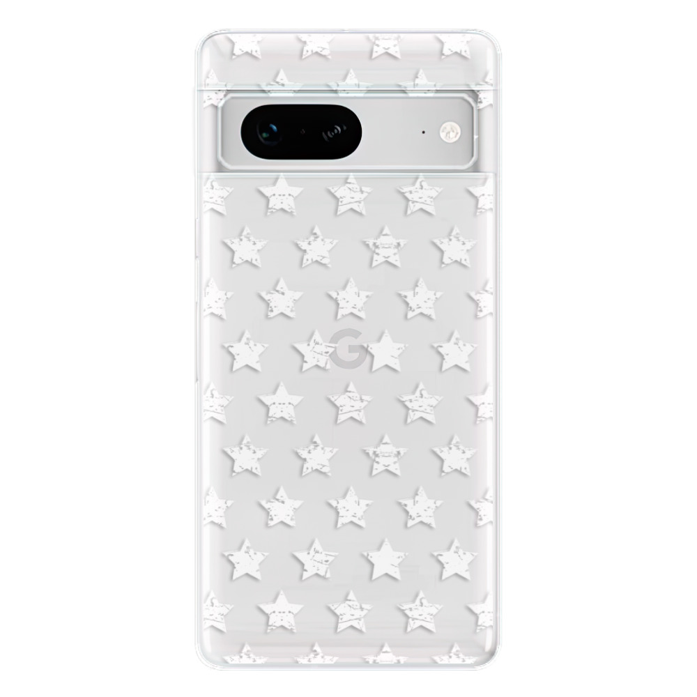 Odolné silikonové pouzdro iSaprio - Stars Pattern - white - Google Pixel 7 5G