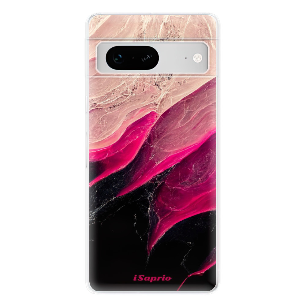 Odolné silikonové pouzdro iSaprio - Black and Pink - Google Pixel 7 5G