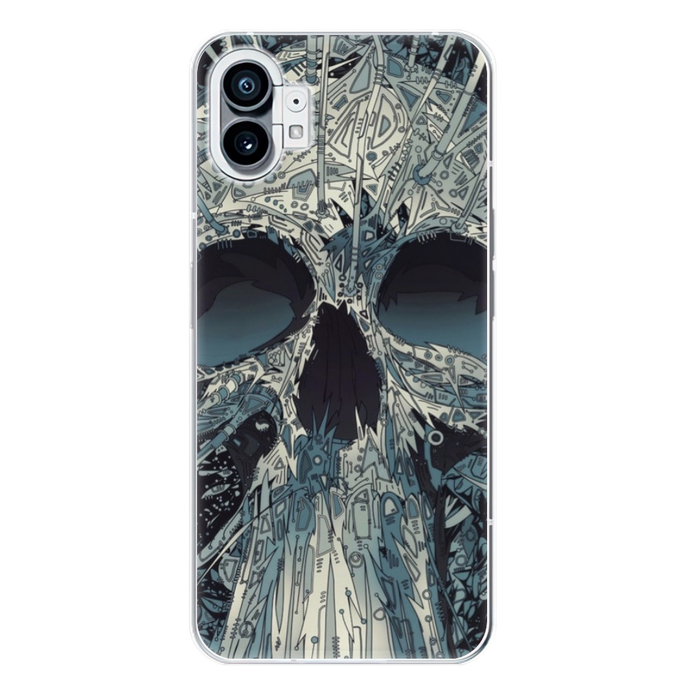 Odolné silikonové pouzdro iSaprio - Abstract Skull - Nothing Phone (1)